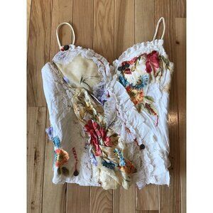 Camille Flawless Victorian Art To Wear Corset Bustier Tank Shirt Women's 1 S / M
